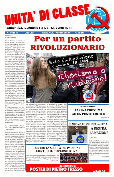 Unità di classe - Giornale comunista dei lavoratori - Luglio 2015