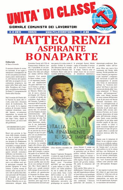 Unità di classe - Giornale comunista dei lavoratori - Maggio 2015